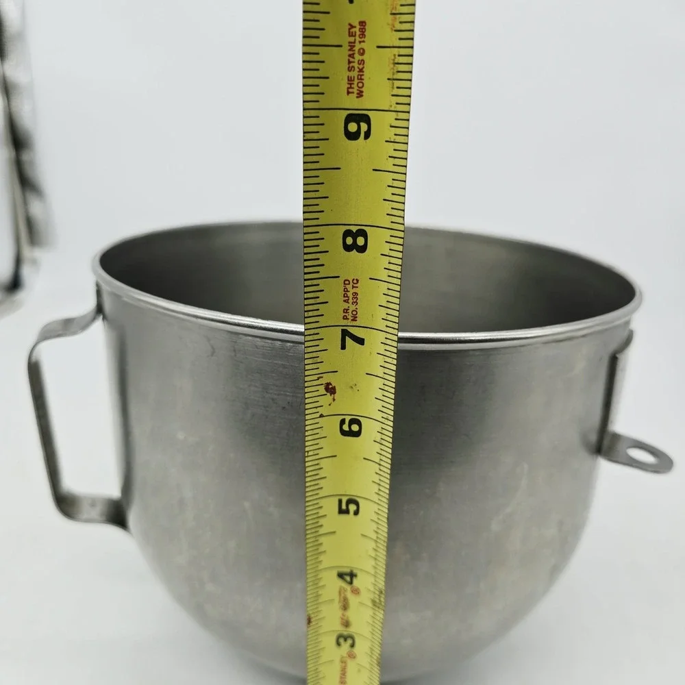 KitchenAid Stand Mixer Lift 5 Quart Bowl Stainless Steel Mixing Bowl Dents